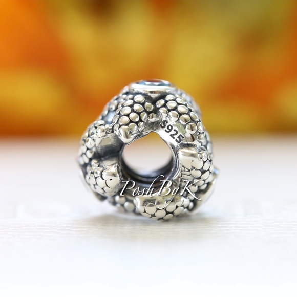 Pandora Sea Star Turquoise Spinel Charm 791163SST - Picture 4 of 4